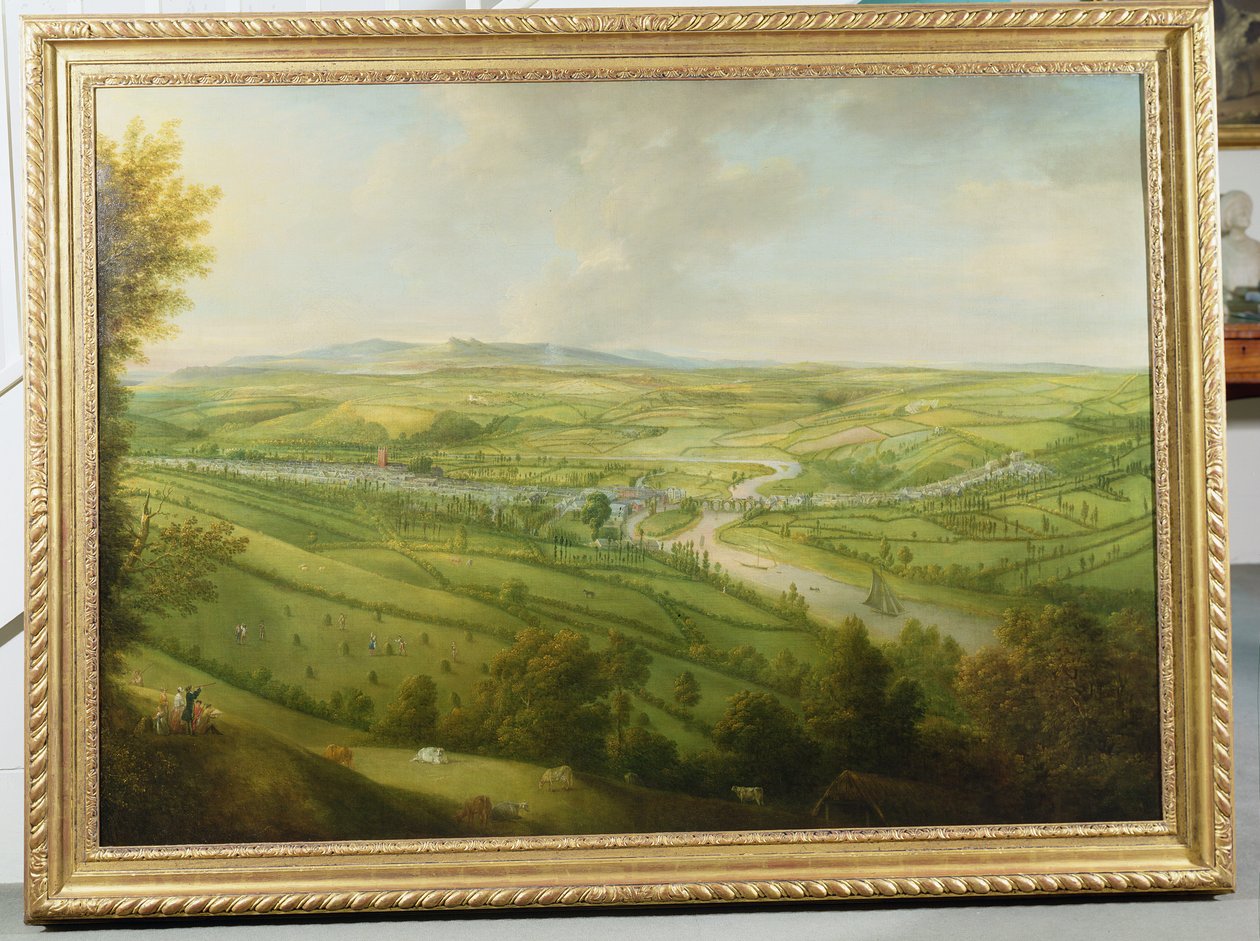 Perspectiva de Totnes, Devon de William Tomkins