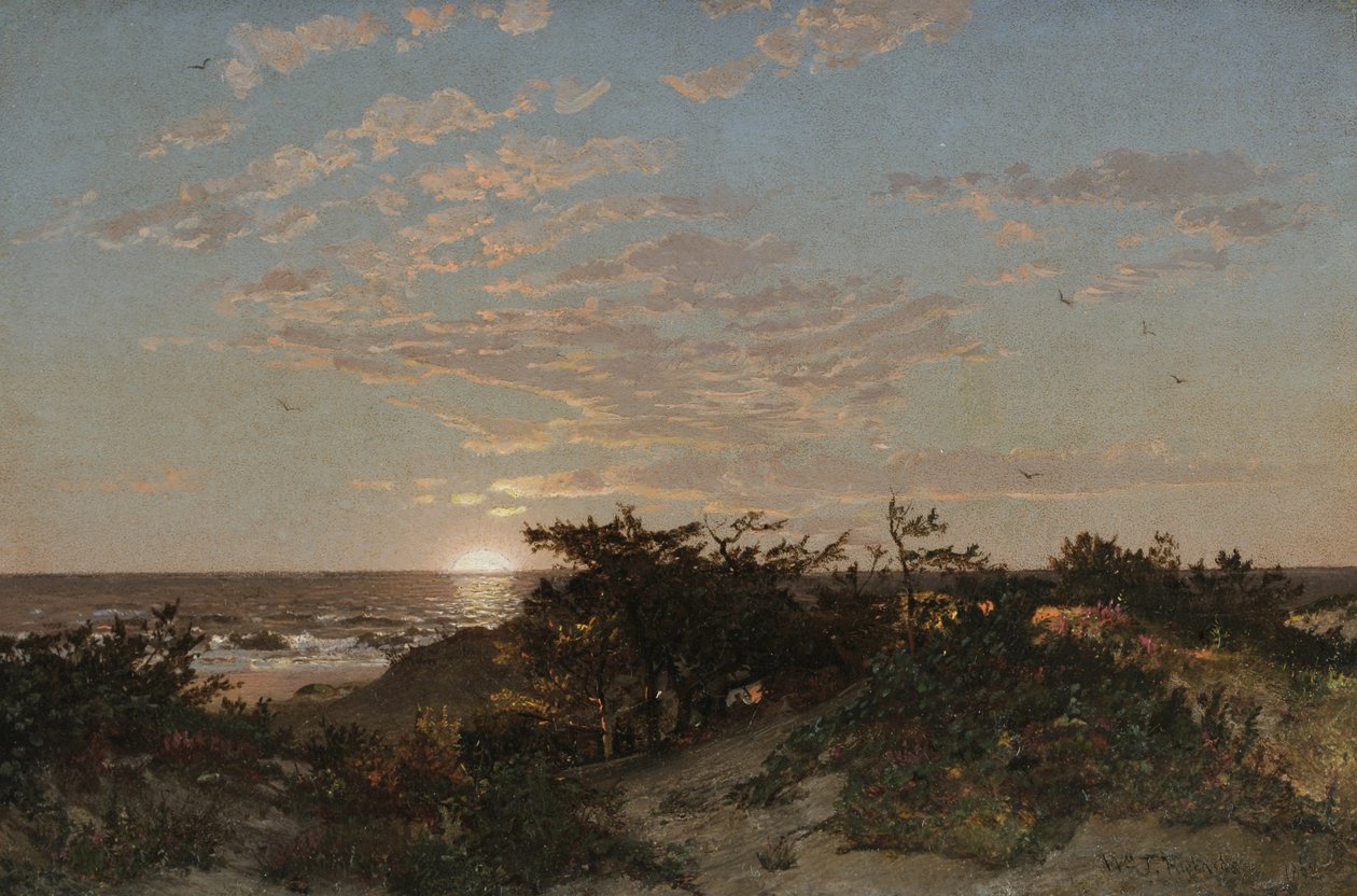 Paisagem, 1862 (óleo no papelão) de William Trost Richards