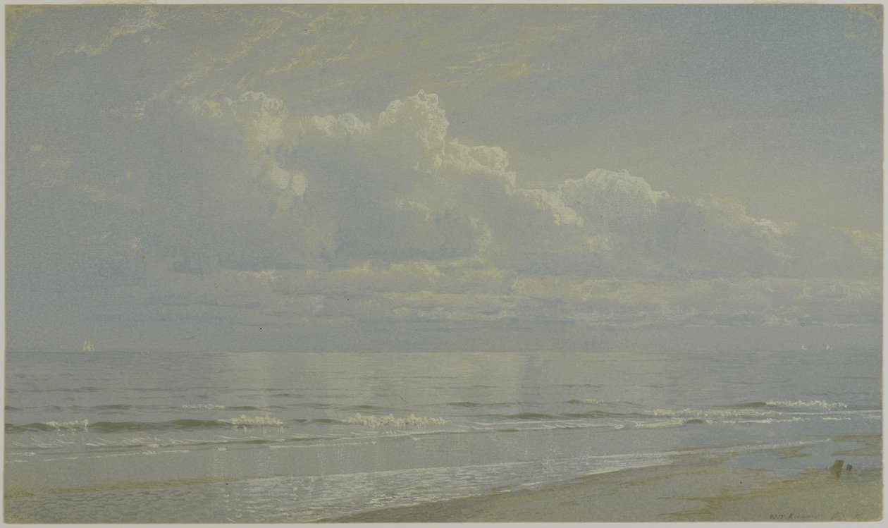 Thunderheads at Sea: A Pérola, 1871 (wc no papel) de William Trost Richards