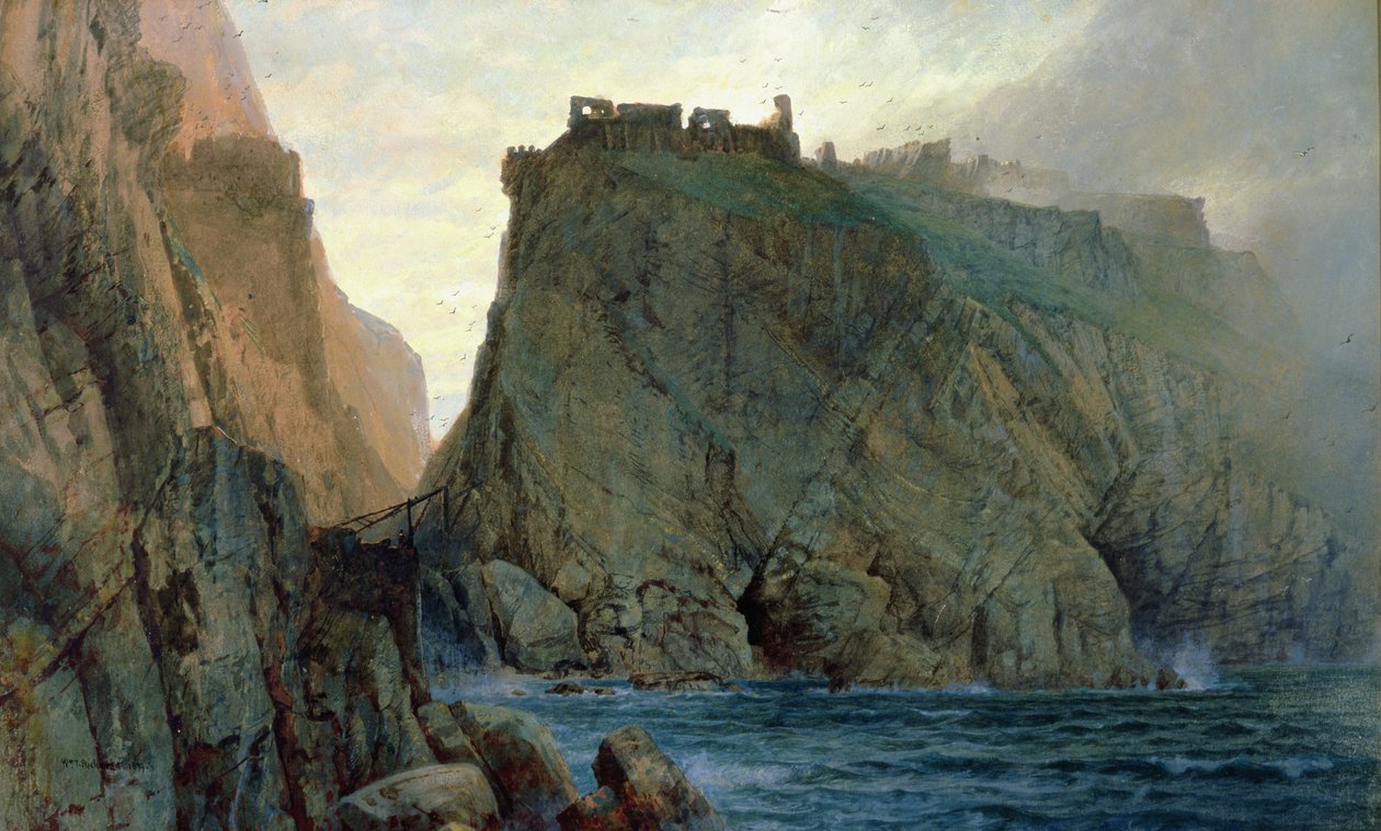 Tintagel na costa da Cornualha de William Trost Richards