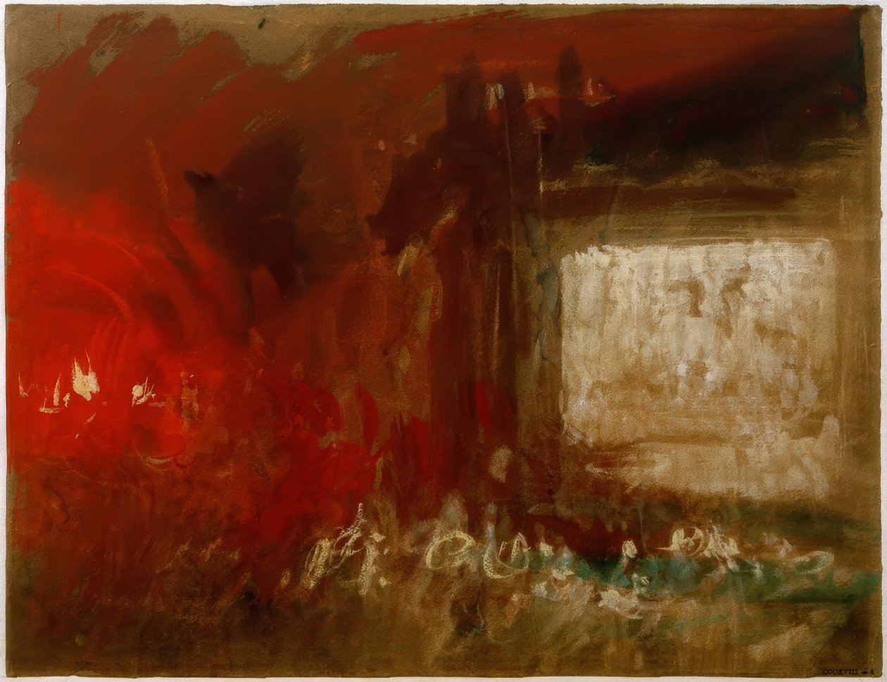 Um estudo da luz do fogo (Veneza) de Joseph Mallord William Turner