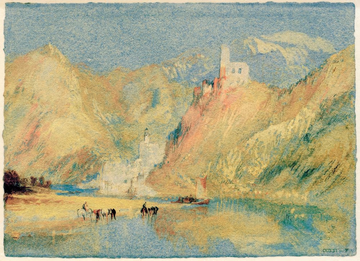 Beilstein e castelo Metternich de Joseph Mallord William Turner