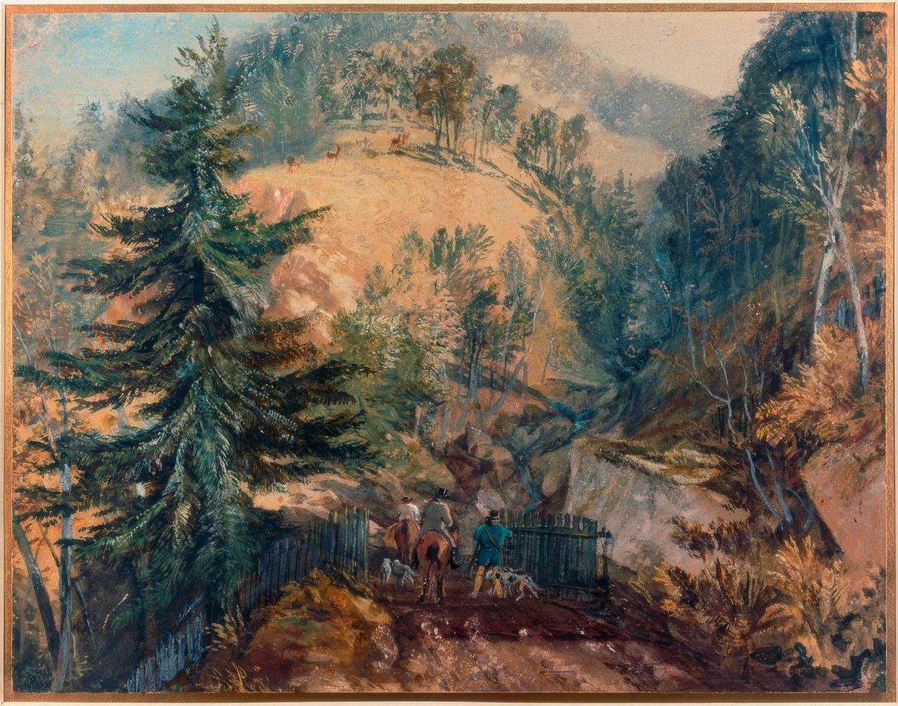 Farney Hall, Otley: The deer park de Joseph Mallord William Turner