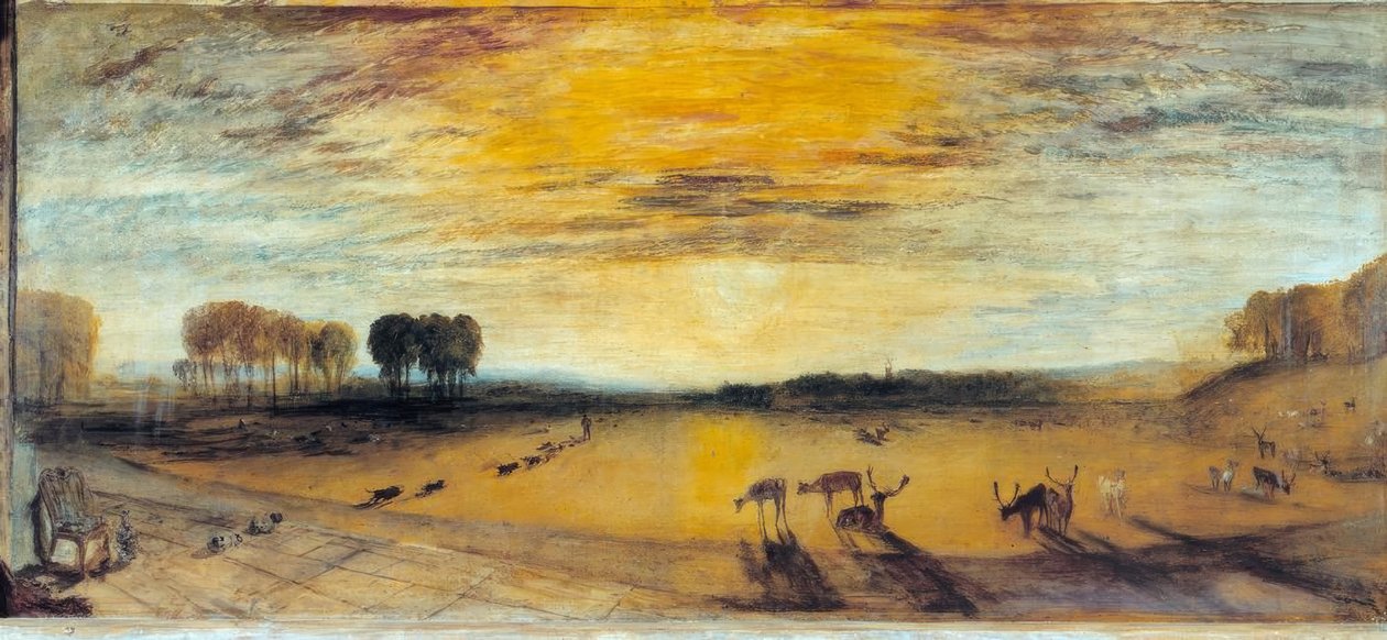 Petworth Park: Igreja à distância Tillington de Joseph Mallord William Turner
