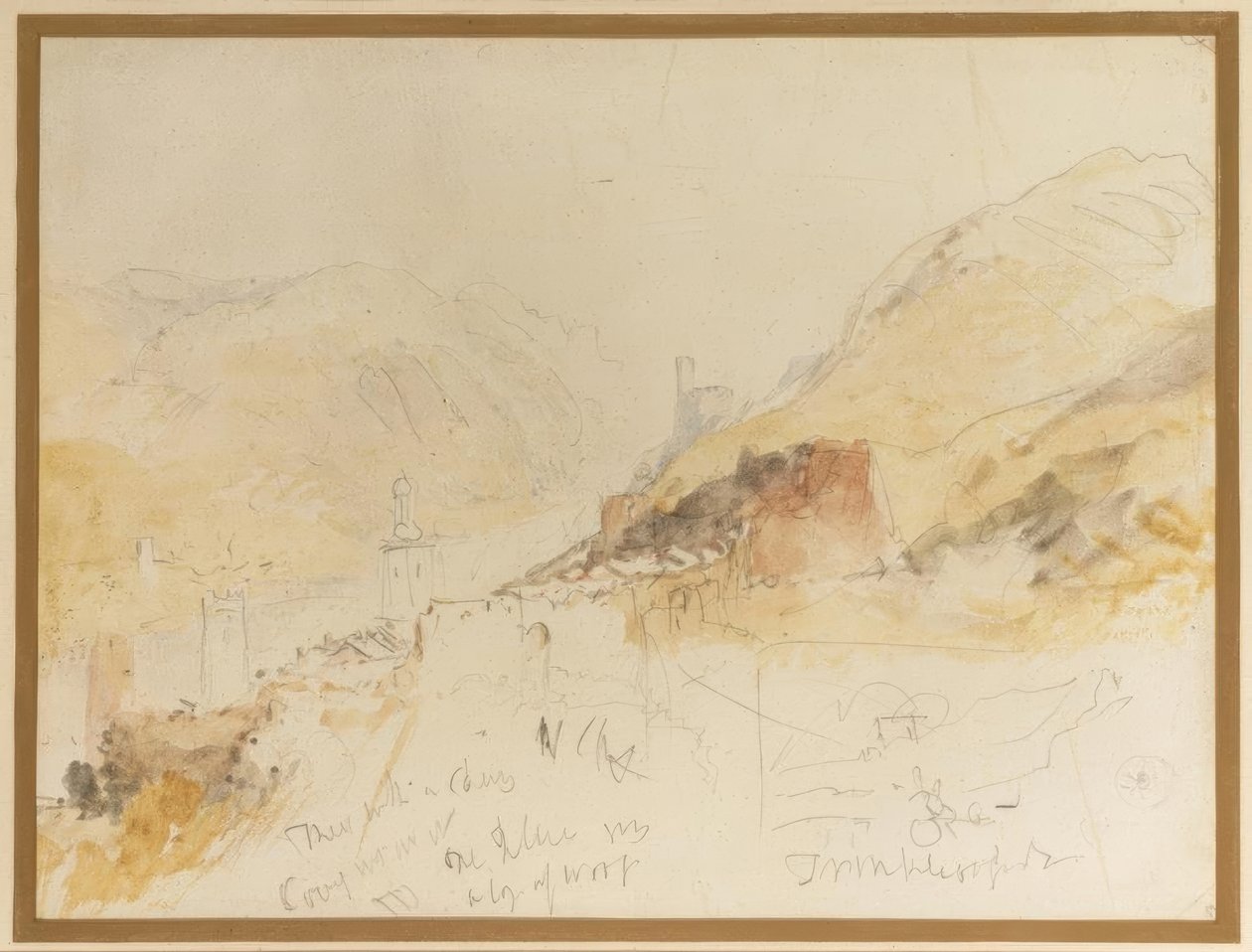 Rudesheim no Reno de Joseph Mallord William Turner