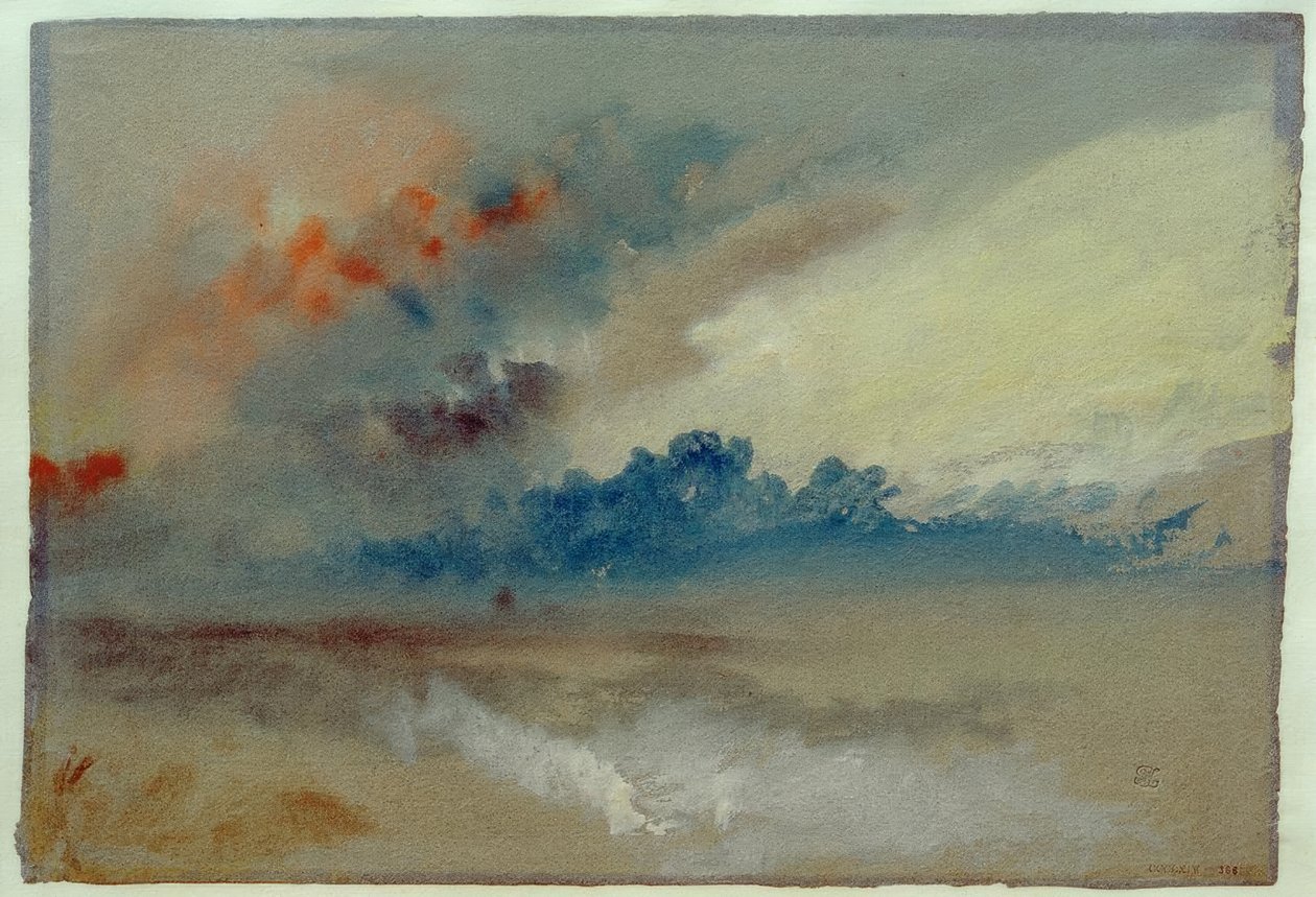 Estudo das nuvens de Joseph Mallord William Turner
