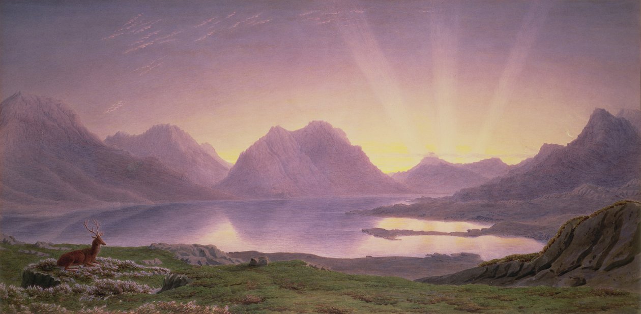 O amanhecer, Loch Torridon de Joseph Mallord William Turner