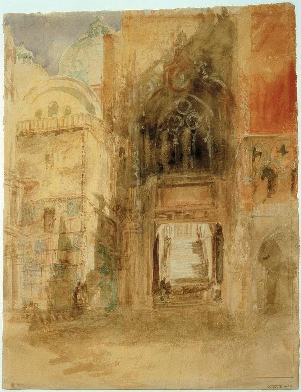Porta della Carta, Palácio Ducal de Joseph Mallord William Turner