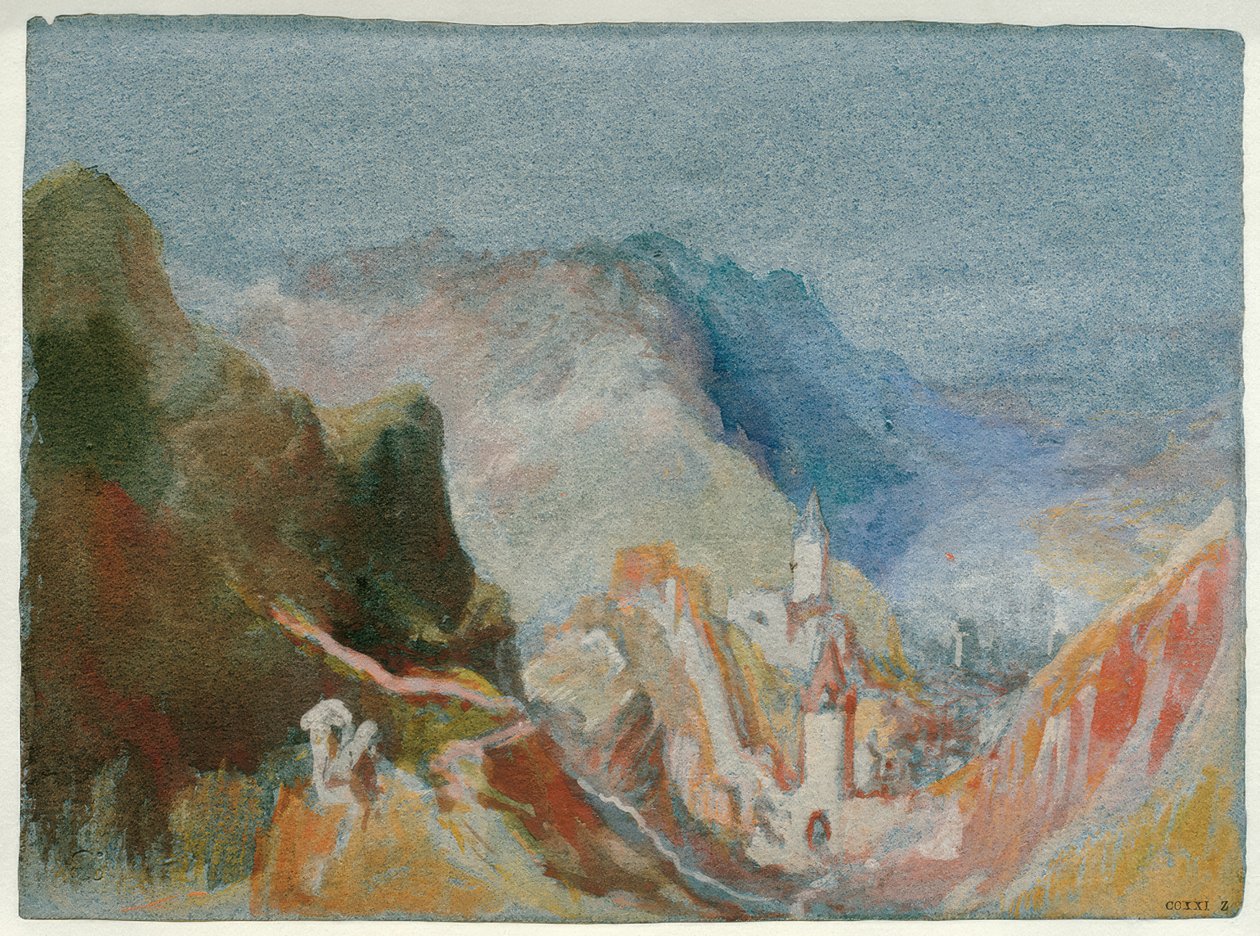 Trarbach visto de Grevenburg de Joseph Mallord William Turner