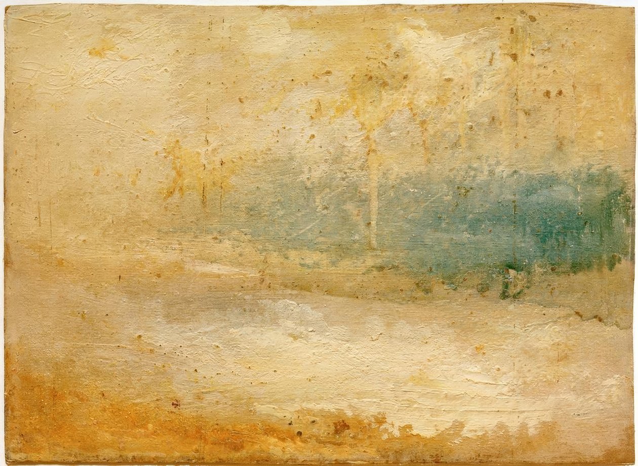 Tece quebrando em uma praia de Joseph Mallord William Turner