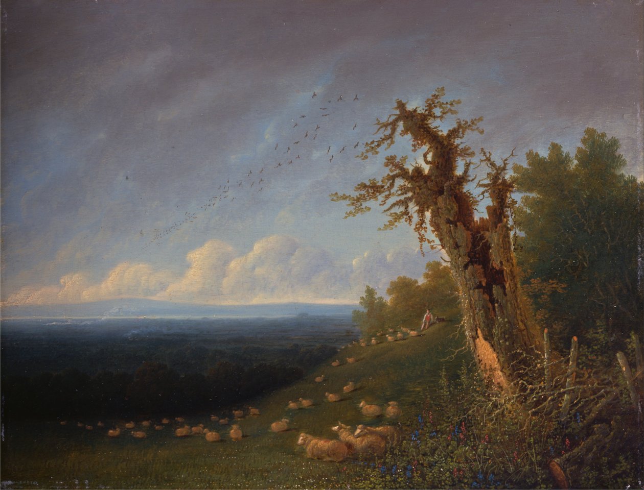 Pastor, menino, ligado, um, encosta de Joseph Mallord William Turner