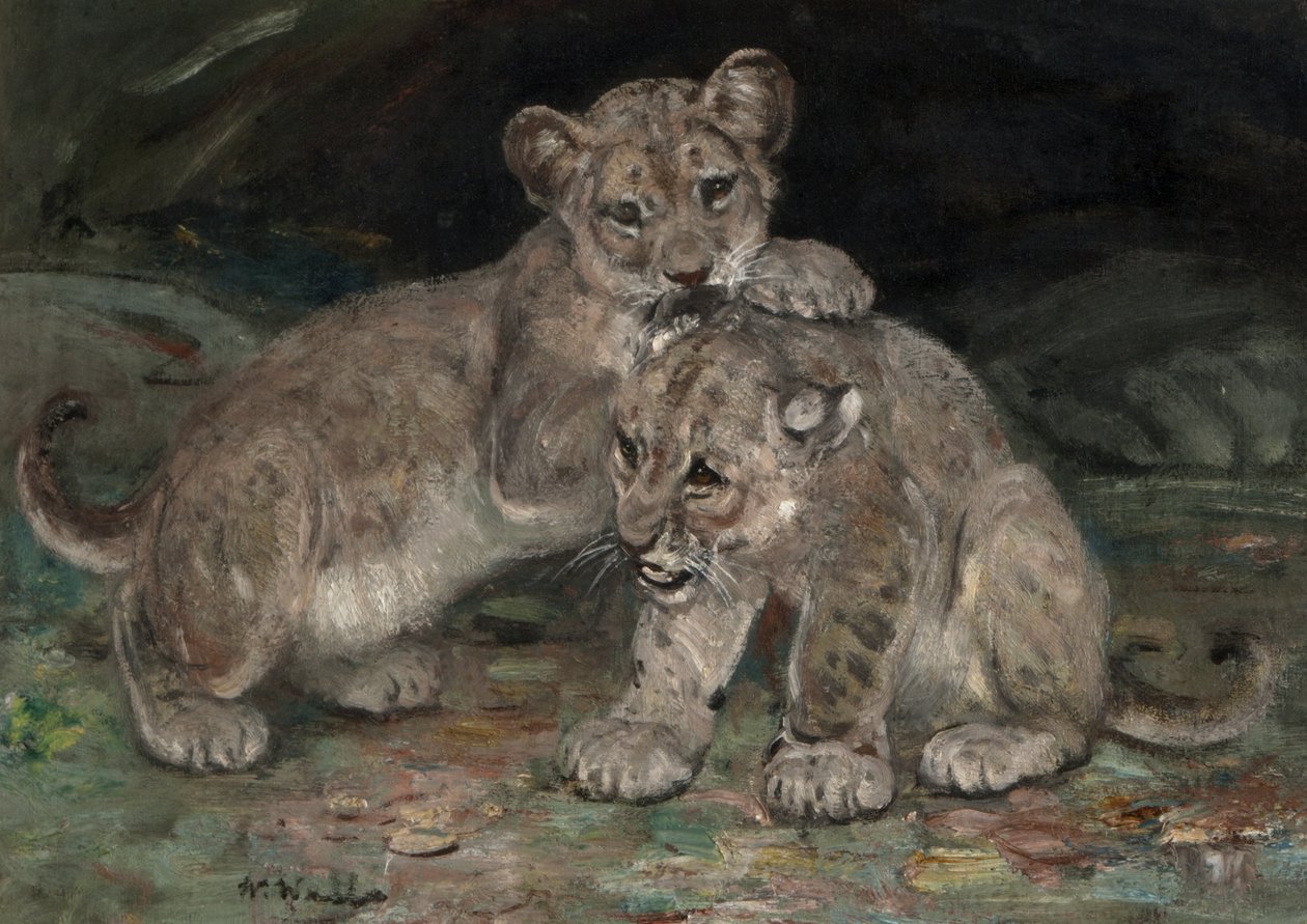 Filhotes de Leão, c.1906 de William Walls