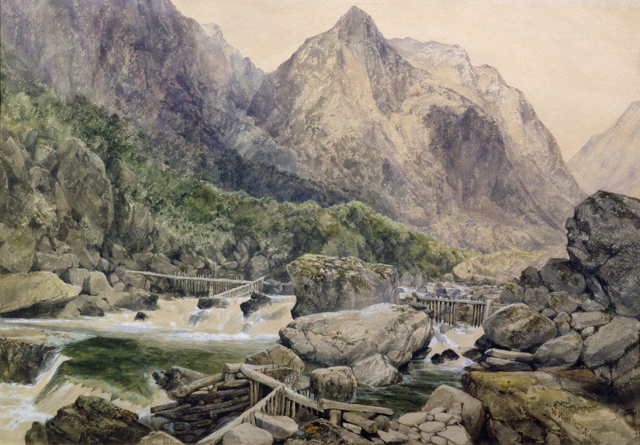 Corredeiras, Romsdal, Noruega, 1847 de William West
