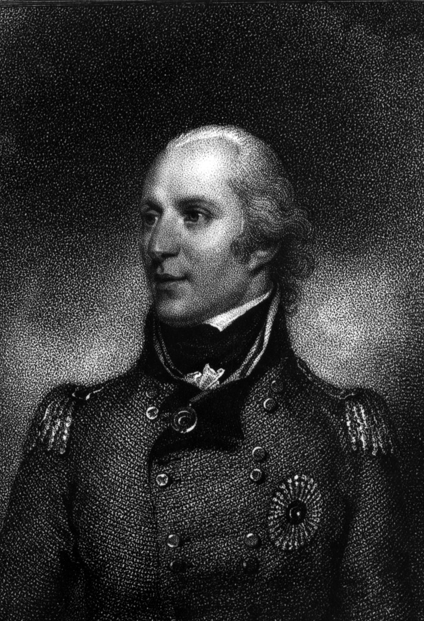 Sir John Stuart, gravado por Anthony Cardon, 1806 de William Wood