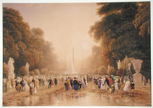 As Tulherias, c.1840 (wc e guache sobre papel) de William Wyld