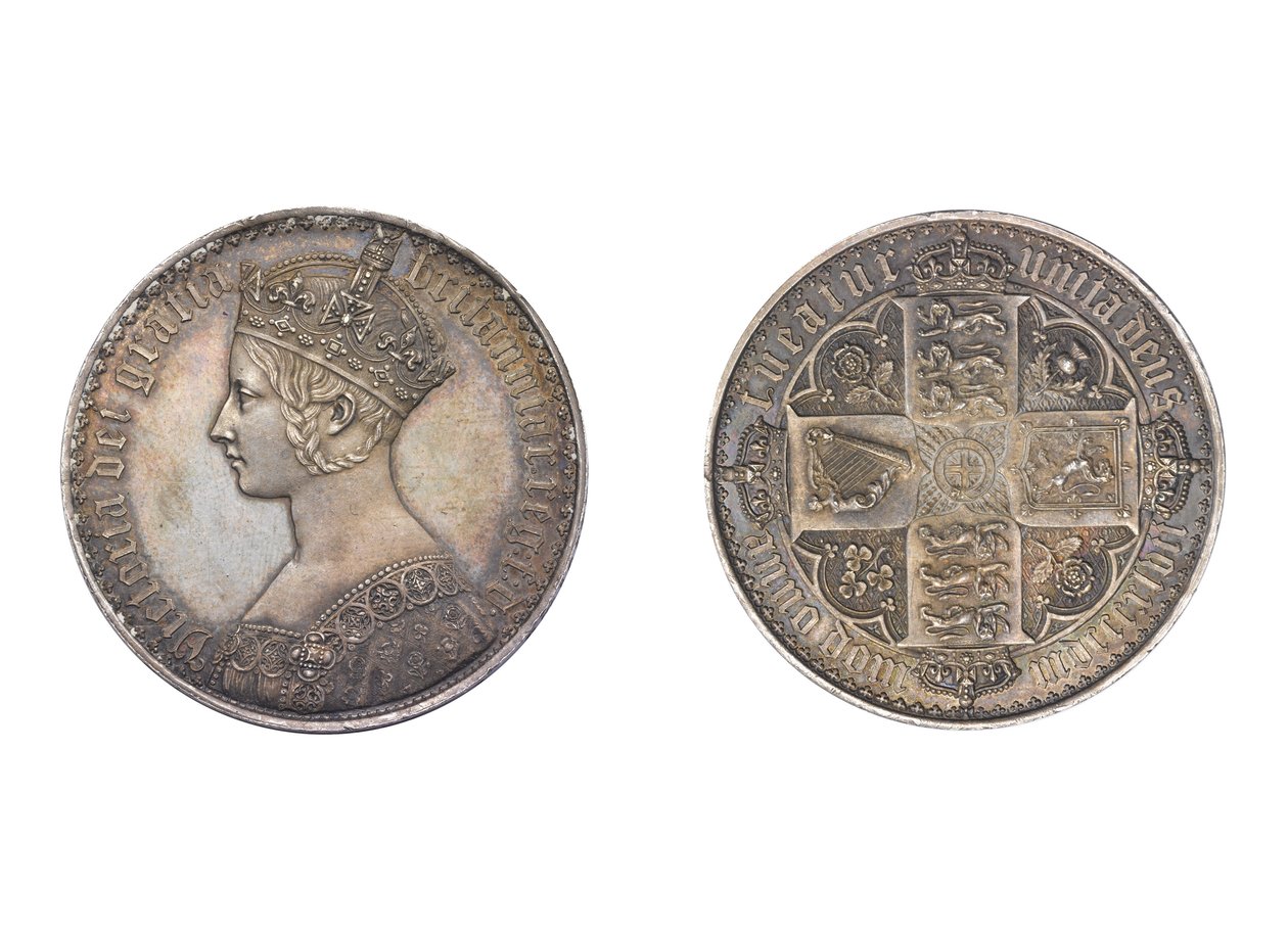Coroa gótica, 1847 (metal) de William Wyon