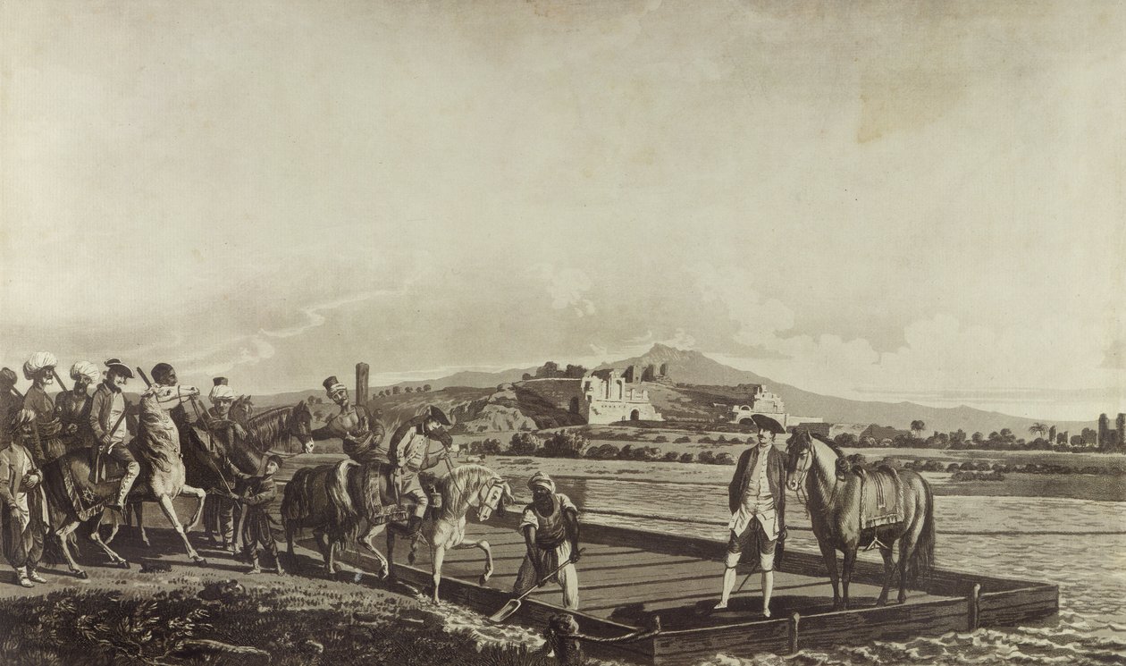 Vistas no Levante: Teatro em Mileto, 1780 (gravura & aquatinta) de William after Pars