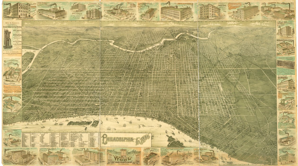 Filadélfia em 1886 de William, and McFetridge, John Burk