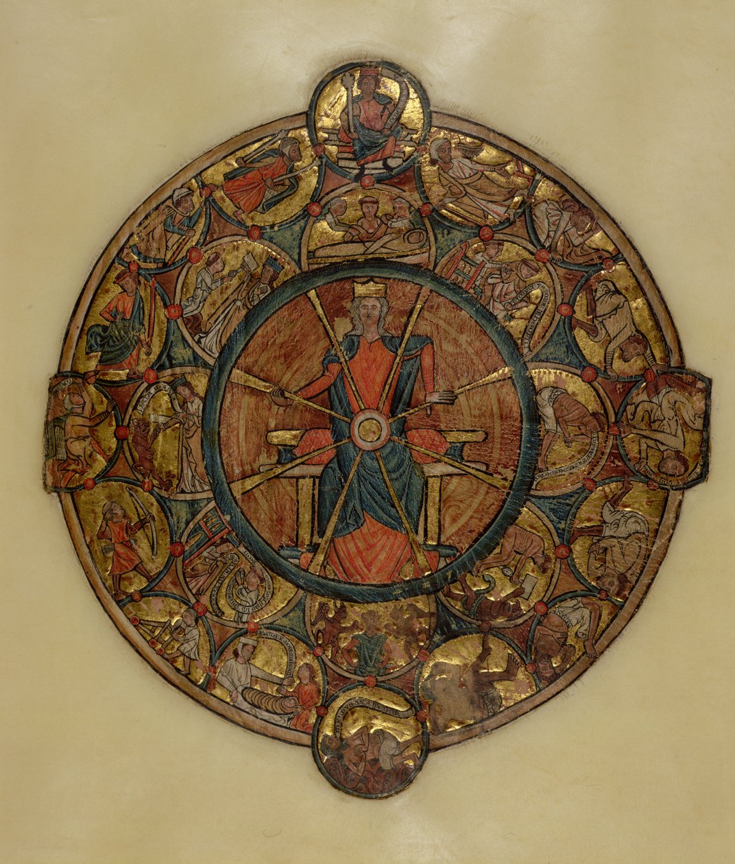 Ms 330.4 A Roda da Fortuna, c, 1240 de William de Brailes  