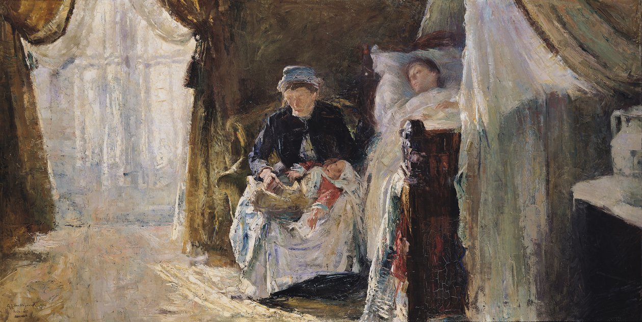 O Inválido e o Nascimento, 1887 de William van Strydonck