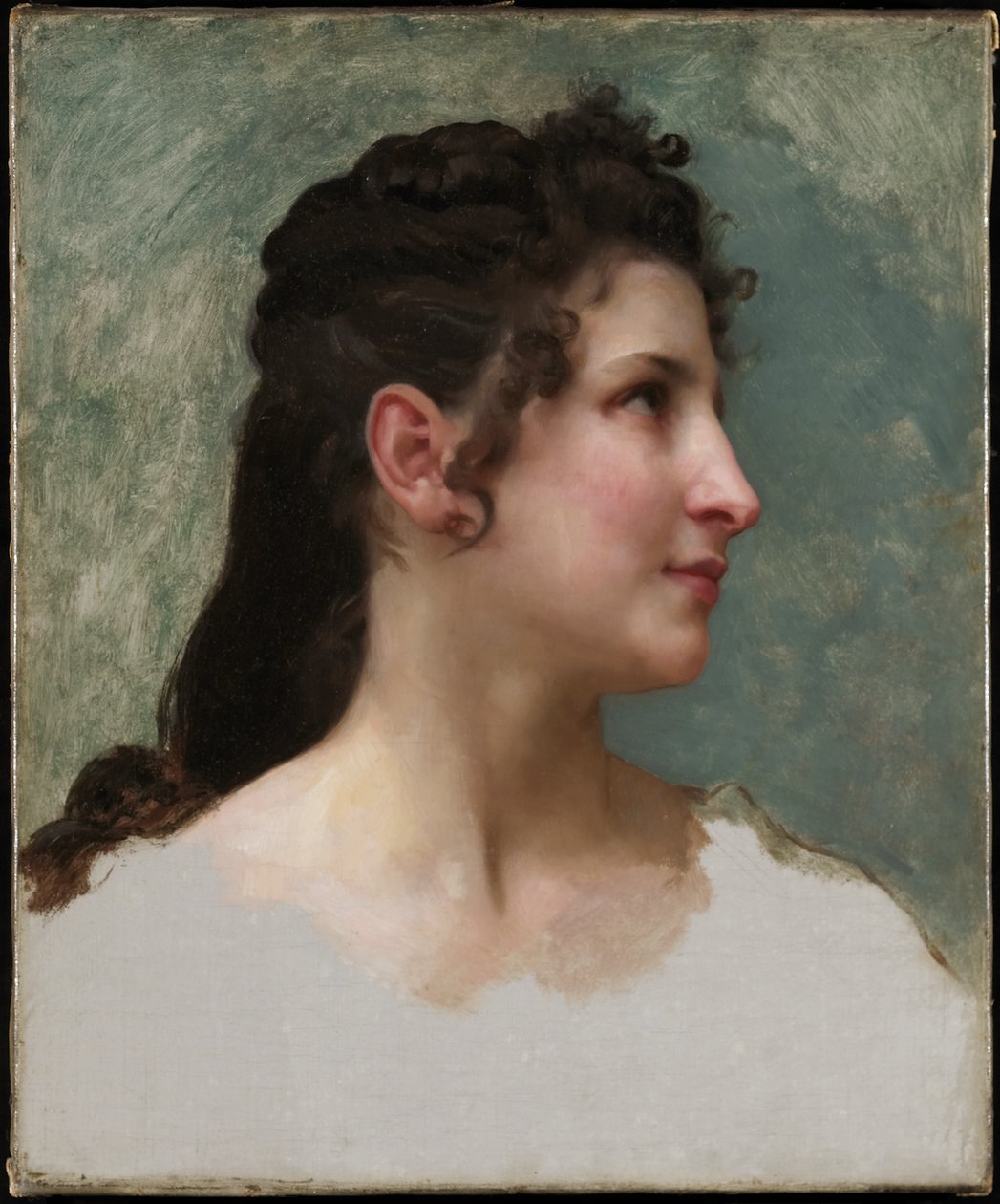 Estudo de uma cabeça de meninas, c.1890 de William Adolphe Bouguereau