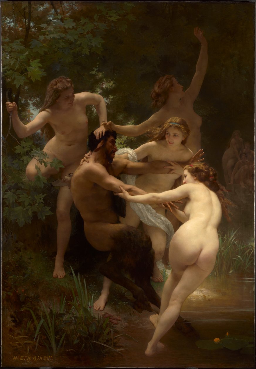 Ninfas e sátiro de William-Adolphe Bouguereau
