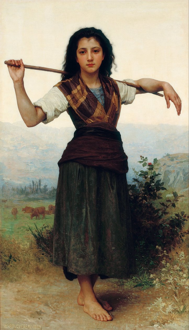 Pastourelle [A pequena pastora] de William-Adolphe Bouguereau