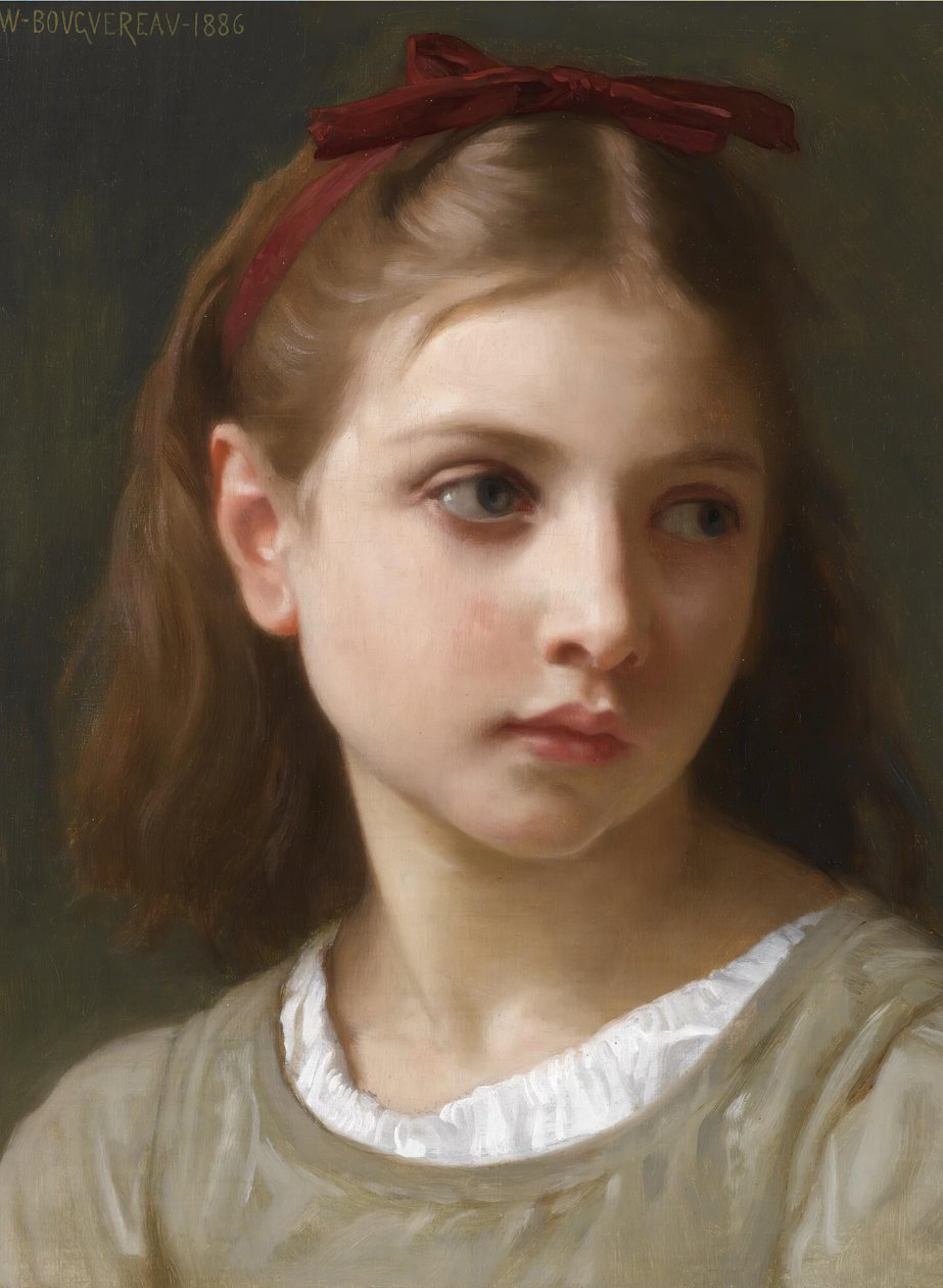 Retrato de uma menina de William Adolphe Bouguereau