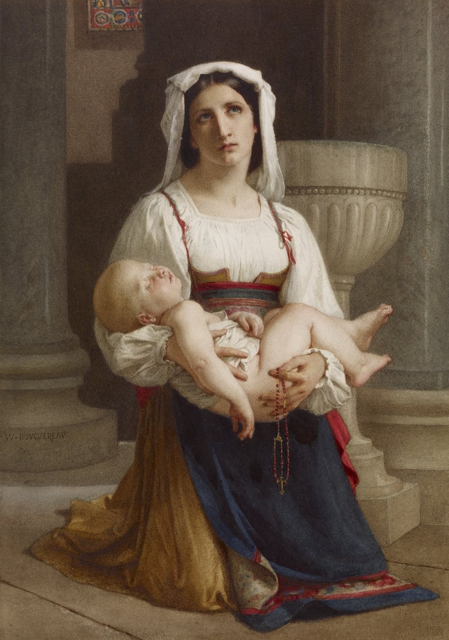 Oração à Virgem de William-Adolphe Bouguereau