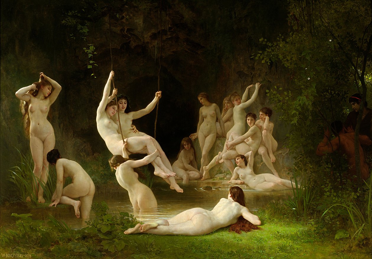 O Nymphaeum de William Adolphe Bouguereau