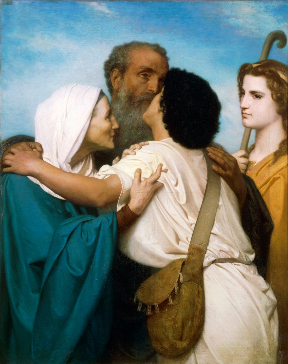O Retorno de Tobias por William Adolph Bouguereau (1825-1905) de William Adolphe Bouguereau