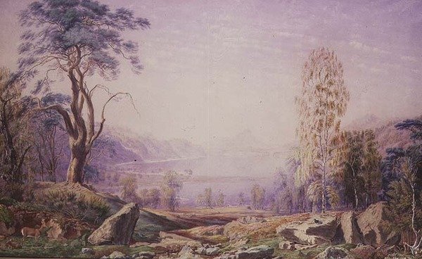 Loch Garry, Invernesshire, Outono de 1856 de Joseph Mallord William Turner