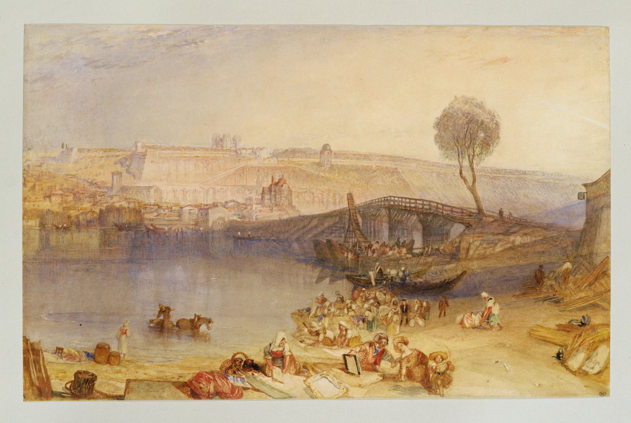 Vista do castelo de St. Germain-en-Laye ... de William (1789-1862) Turner