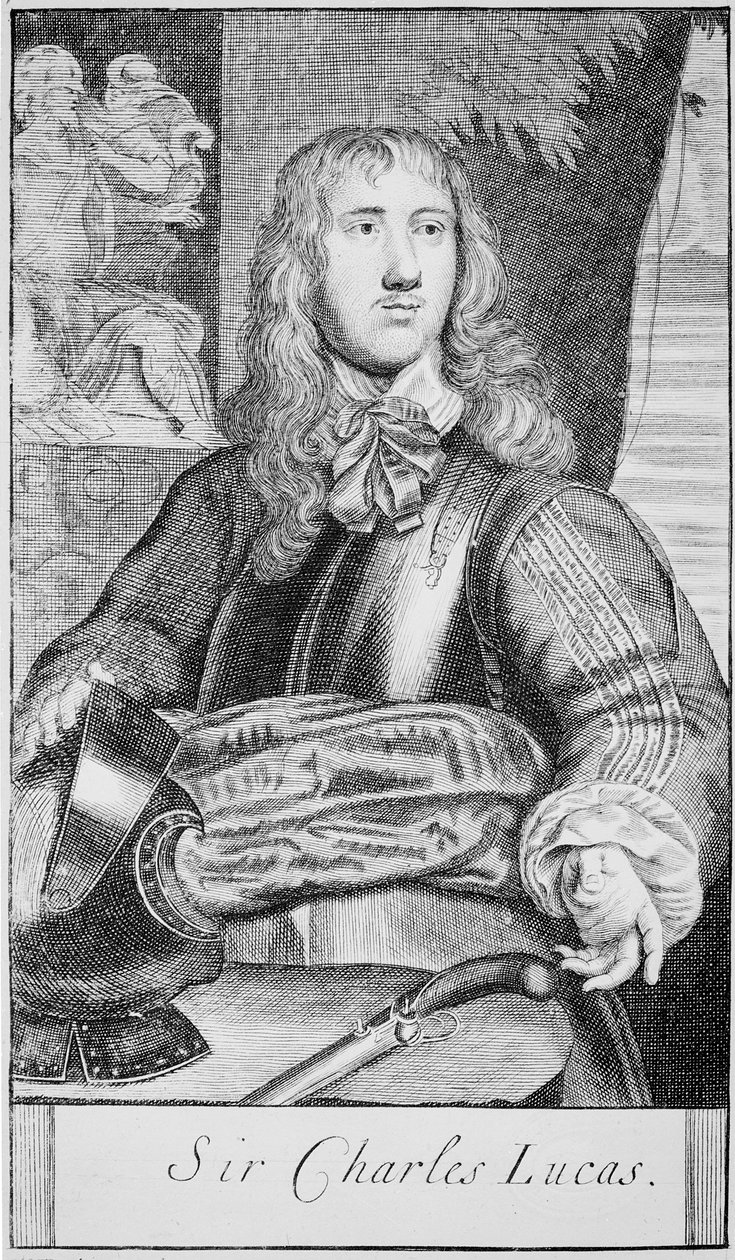 Sir Charles Lucas, c.1645 (gravura) de William (after) Dobson