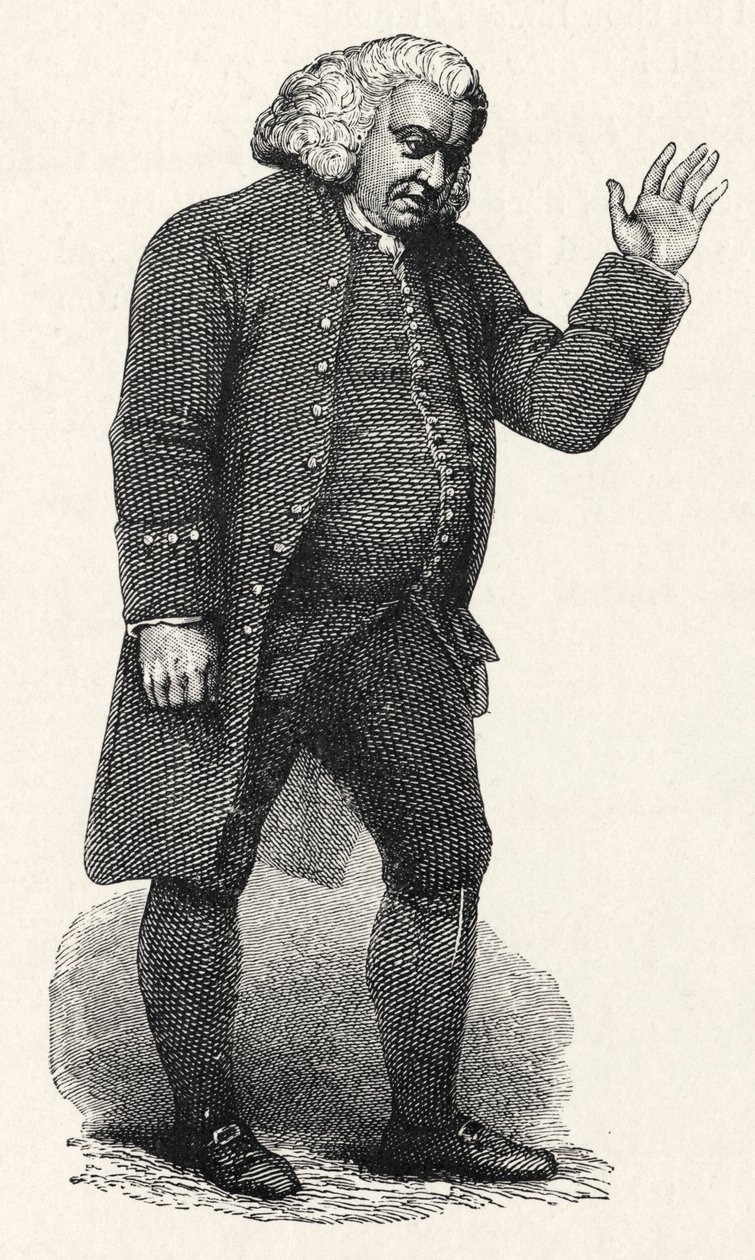 Samuel Johnson - Inglês de William (after) Finden