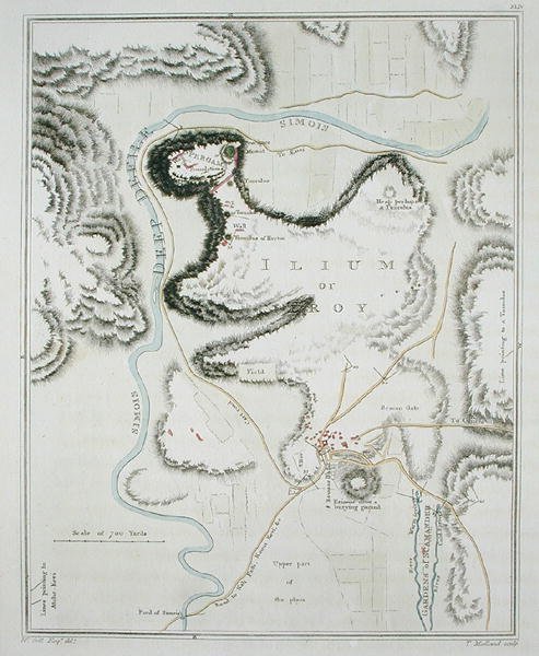 Plano da cidade de Tróia, de 