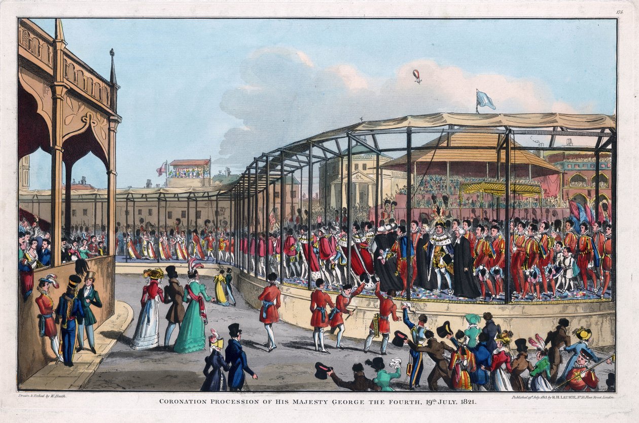 Procissão de coroação de George IV (1762-1830), St James