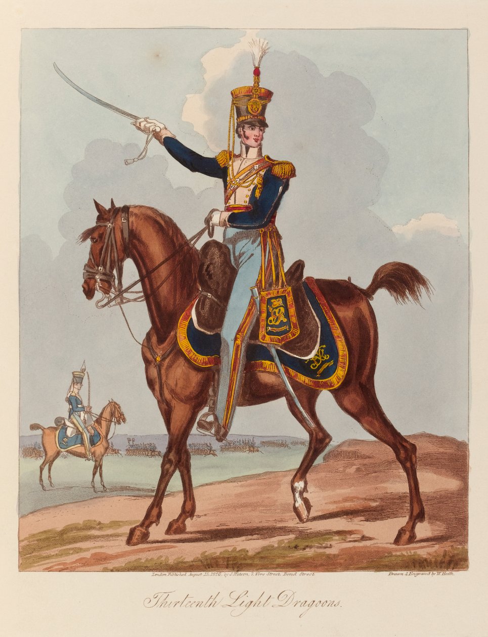 Treze Dragões de Luz

 (aquatint, colorido) de William (after) Heath