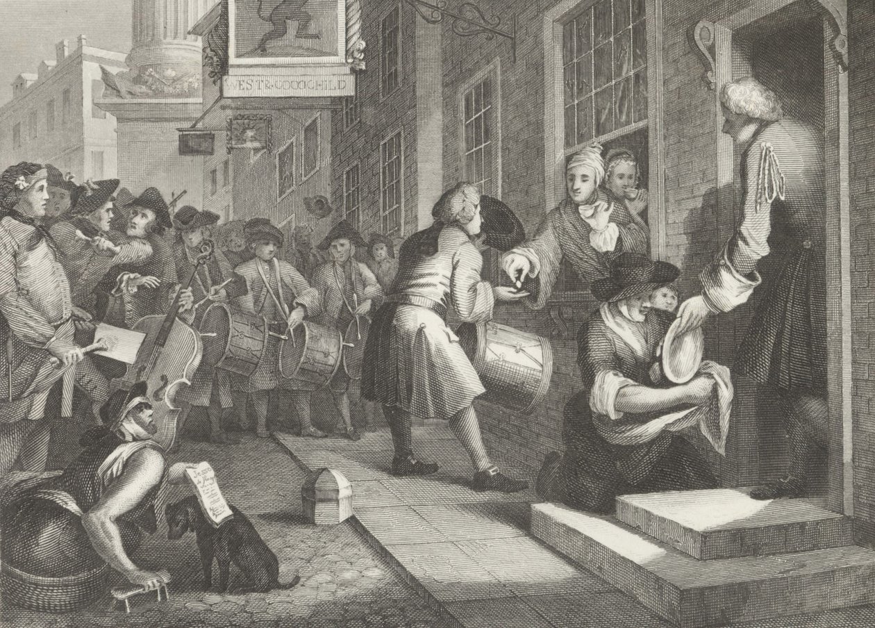 Dia do Casamento do Goodchild de William (after) Hogarth