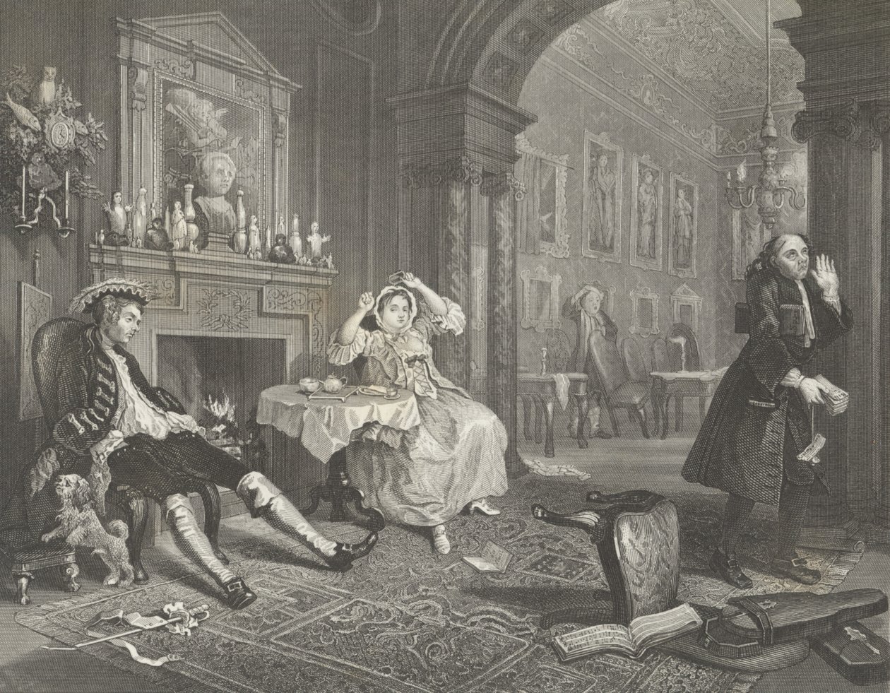 Casamento a la Mode de William (after) Hogarth