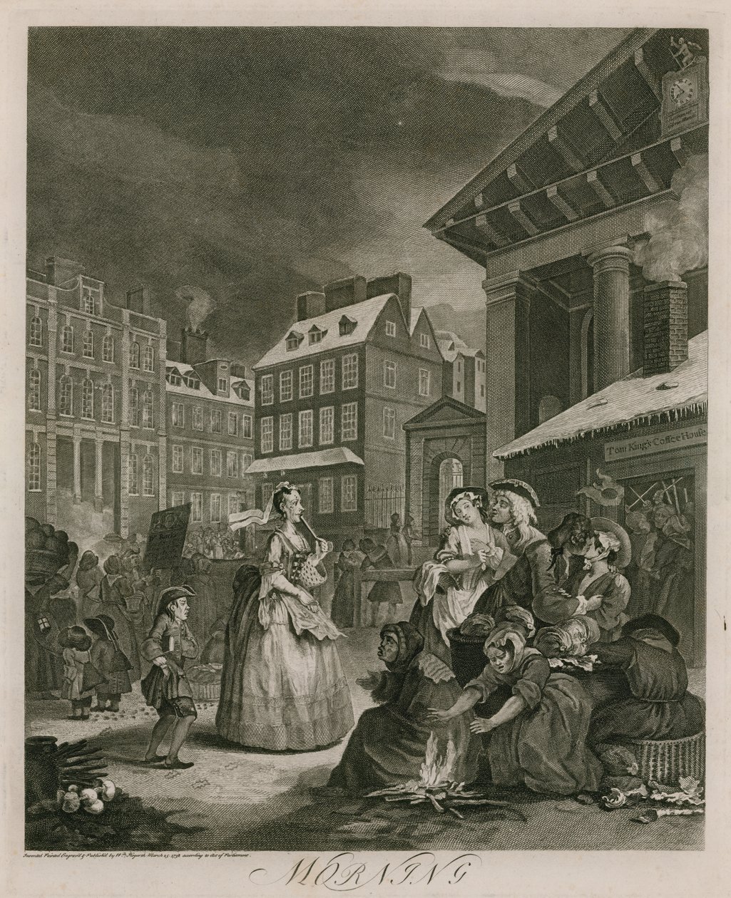 Manhã (gravura) de William (after) Hogarth