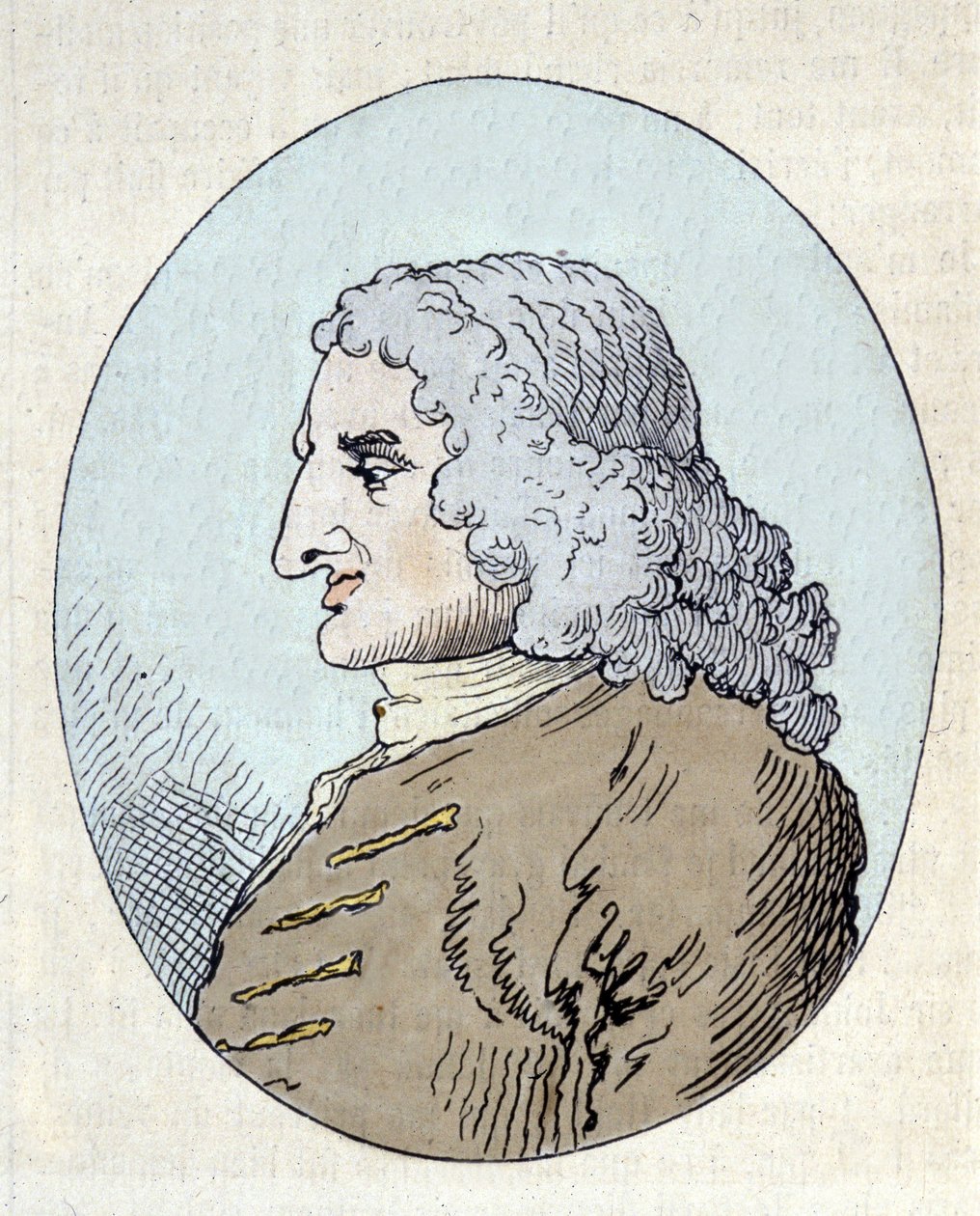 Retrato de Henry Fielding de William (after) Hogarth