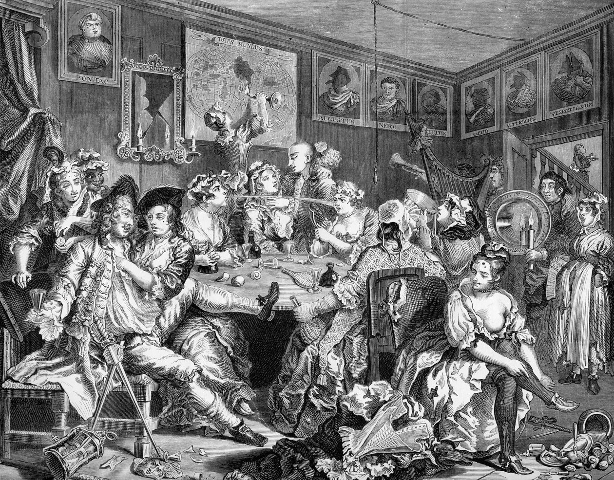 O progresso do Rake de William (after) Hogarth