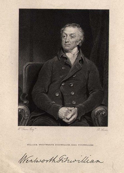 William Wentworth Fitzwilliam, 2º Conde Fitzwilliam (1748-1833), gravado por R. Hicks de William (after) Owen
