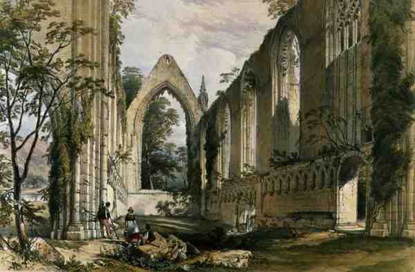 Abadia de Bolton, interior do Coro, de 