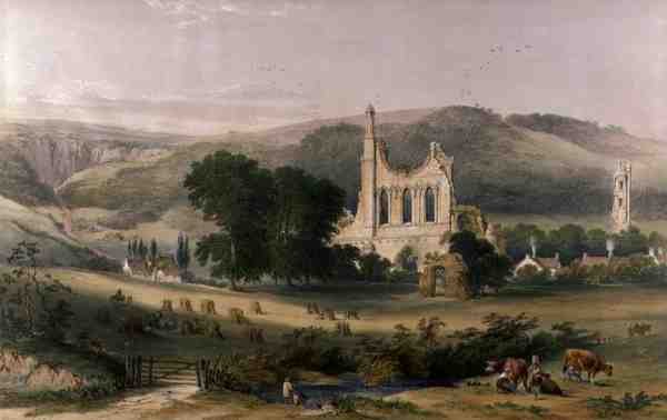 Byland Abbey from the South West, from 