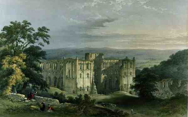 Abadia de Rievaulx em Rye Valley, de 