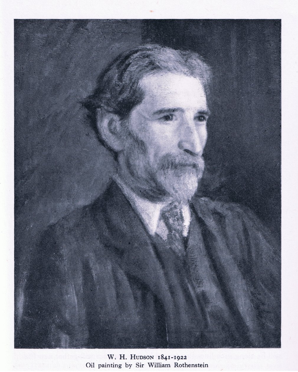Retrato de W. H. Hudson (litho) de William (after) Rothenstein