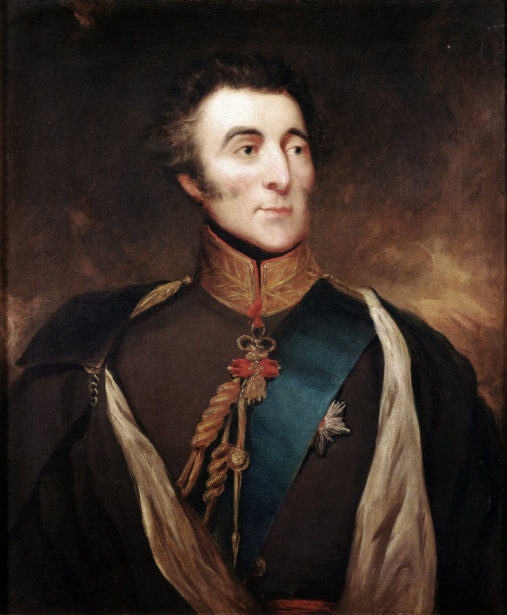Retrato do Duque Arthur Wellesley Wellington (óleo sobre tela de William (attr. to) Etty