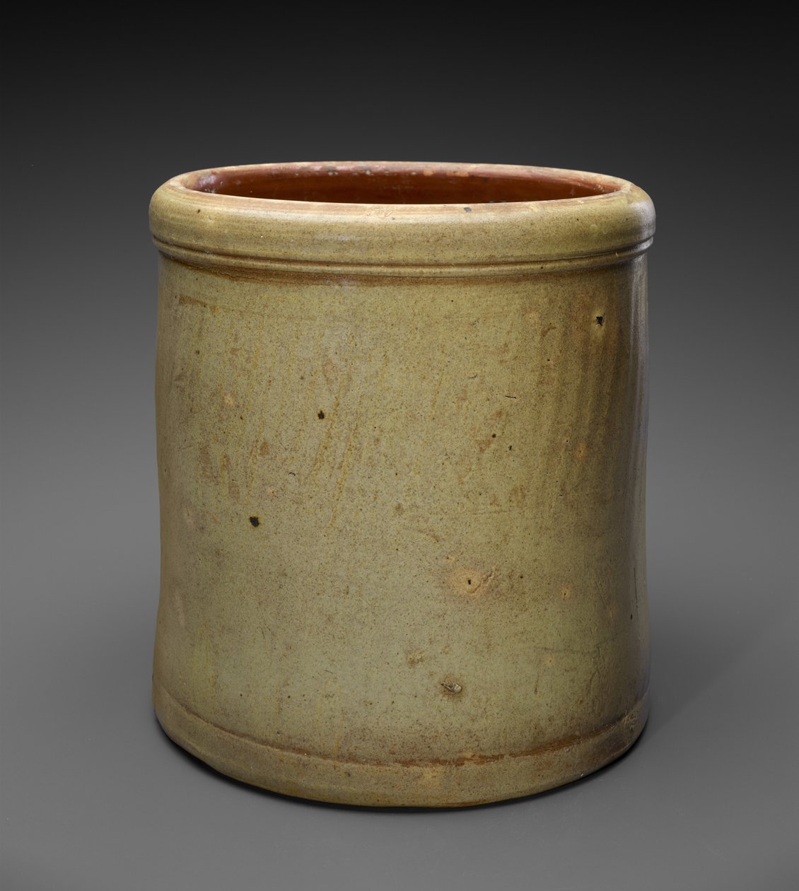 Crock, c. 1880-1905 (grés vitrificado com sal) de William (attr.to) Saenger